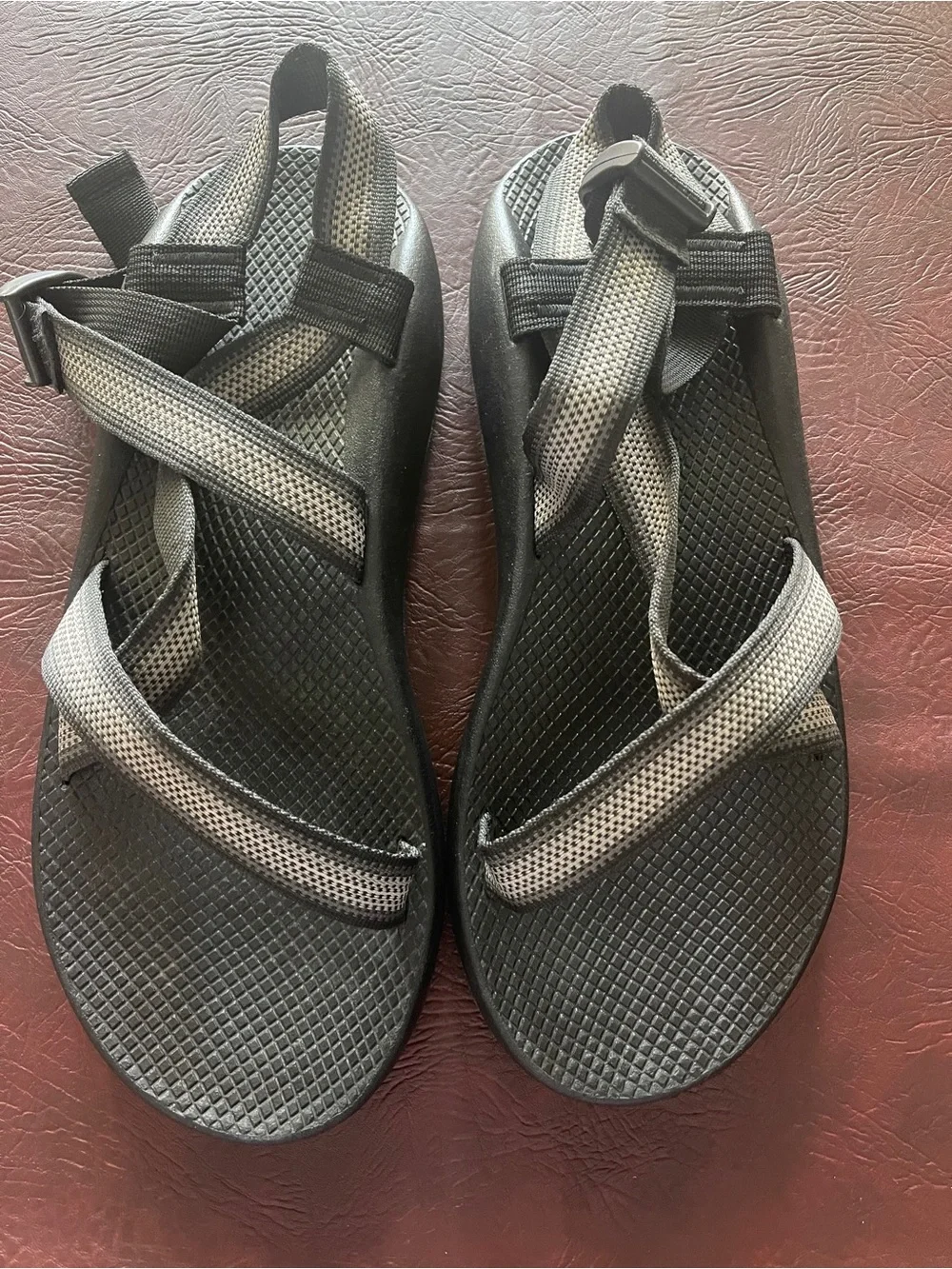 Chaco Men's Black Sandals with Silver Accents